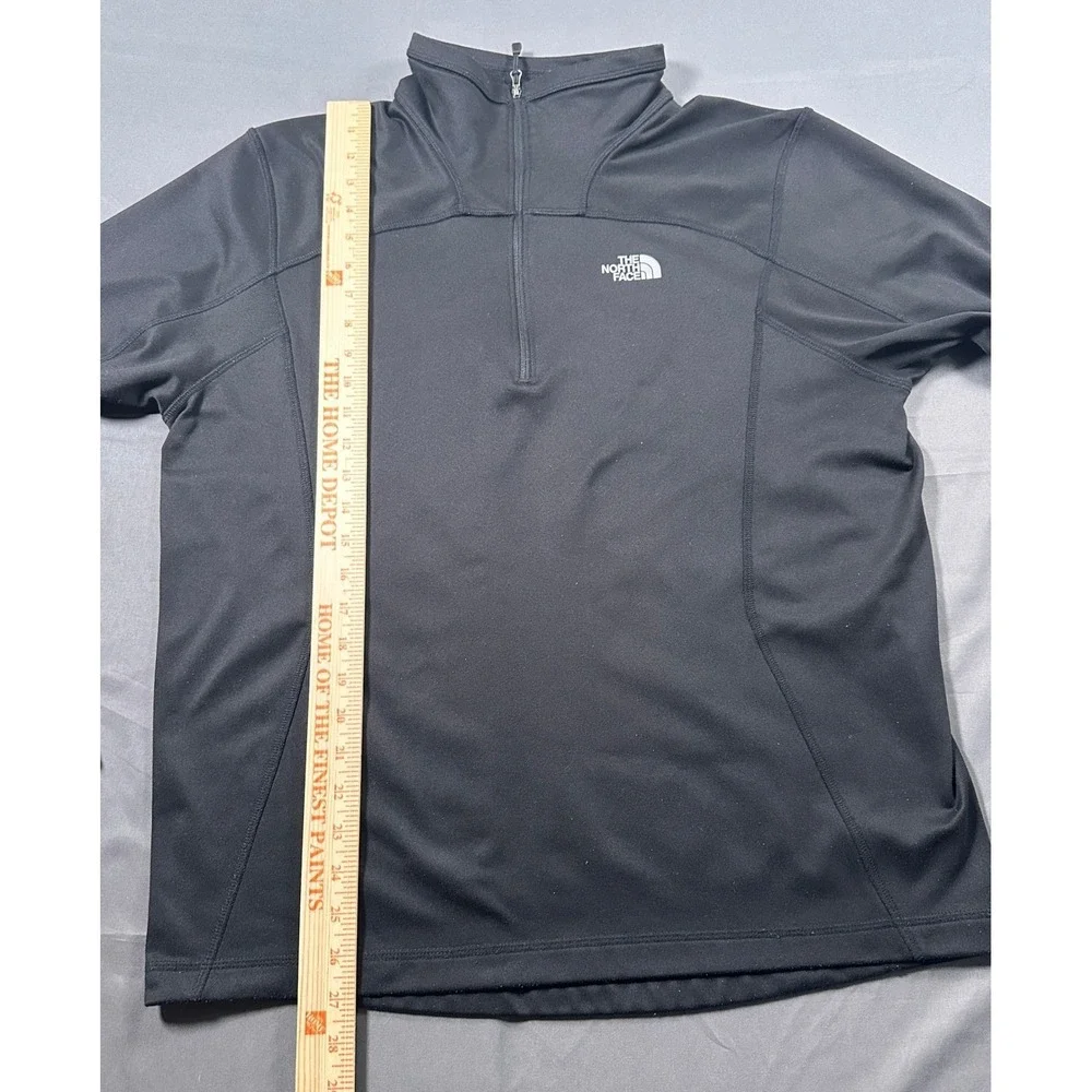 The North Face Mens Black Quarter Zip Pullover Fleece Jacket Size‎ Large